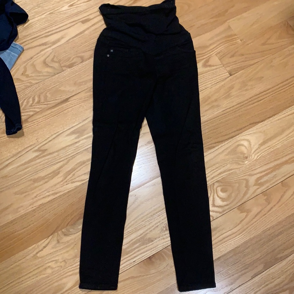 AG black maternity jeans size 25